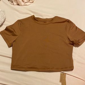 SKIMS swim top (M) Almond
